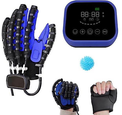 YEUNTANH Rehabilitationsroboterhandschuhe,Handrehabilitationsgeräte,Handtrainer für Schlaganfallpatienten,Roboter-Rehabilitationshandschuhe,für die Genesung von Schlaganfallpatienten