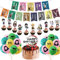 36 Pzs Decoración Cumpleaños, Pancartas Feliz Cumpleaños, Globos Cumpleaño, Cupcakes Topper, Decoracioes Partido, Decoraciones Cumpleaño Temática Anime para Niños y Niñas