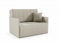LIKMA Beige Kord 2 Sitzer Sofa mit Schlaffunktion Olita 117 cm Schlafcouch mit Kissen - Easy Clean Moderne Wohnzimmer Couch - Sofa mit Bettfunktion - Schlafsofa Stoff: Anafi 22