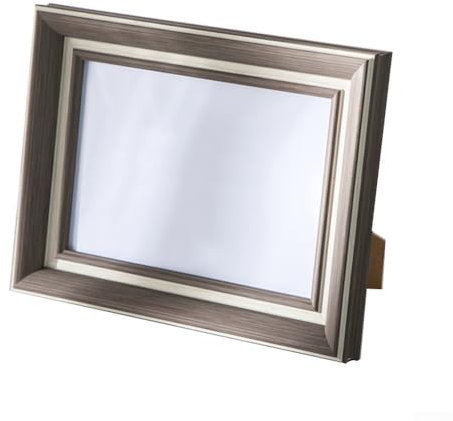 Gbtdoface Bilderrahmen, A4, Wandmontage, gebogener Rand, Taupe, horizontaler und vertikaler Tisch, Wandbehang, Fotorahmen zum Selbermachen, 15,2 cm