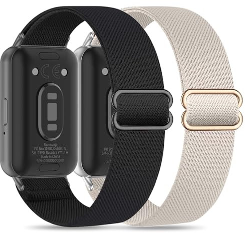EverAct Correa elástica compatible con Samsung Galaxy Fit 3 correo Pulsera de repuesto para hombre