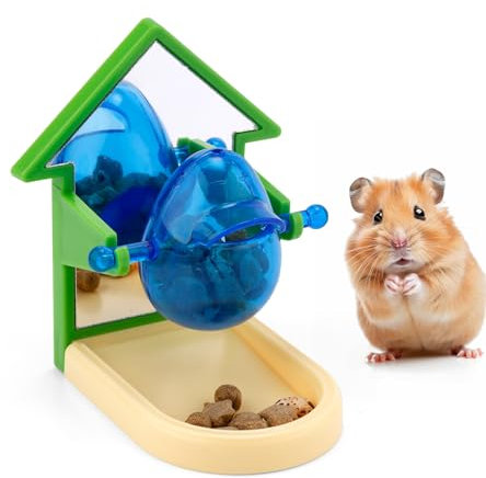 NQEUEPN Beschäftigungsspielzeug für Ratten, Interaktives Futtersuchspielzeug für Hausratten Rattenkäfigspielzeug zur Intelligenzsteigerung Langsamer Futterspender für Ratten Vogelsittiche (Haus)