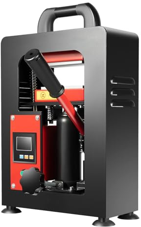 5t Hydraulic Heat Press Machine, 1200w 220v Manual Heat Press, Hydraulic Press Machine with Dual Heating Plates Digital Control Panel