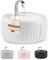 PrettyPaw Katzenbrunnen Aqua Flow Pro [NEUEINFÜHRUNG] Super leiser, BPA-freier 3L Trinkbrunnen für Katze mit LED und Aktivkohlefilter I Leicht zu reinigender Katzen Trinkbrunnen I Aqua Flow (Weiß)
