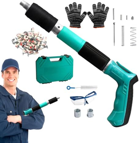 Trveqhk Power Nailers - Portable Small Concrete Nailer Wall Fastening Power Nailer | Wall Fastening Power Nailer, Accurate Carpentry Nailer for Furniture, Home Renovation