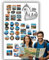 Anwicar Magnettafel - Magnetische Pinnwand mit Herz-Motiv - ideal für Magnete und Notizen - magnetisches Whiteboard - beschreibbare Tafel - inkl. Montageset - 50x80 cm - Weiß