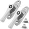 LAPYAPPE 2 Pièces Serrure à crochet pour portes et fenêtres universel fenêtre de verrouillage de l'enfant serrure porte coulissante serrure fenêtre serrure de fenêtre coulissante PVC Silver