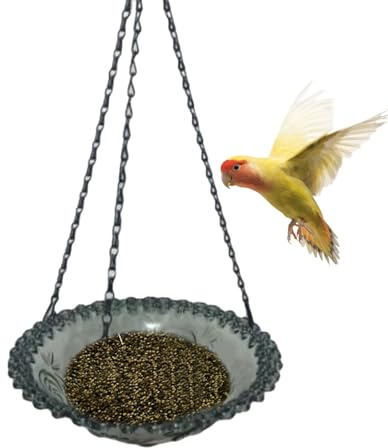 Bird Drinker,Bird Water Bowl | Garden Decoration for Daily Food and Drink on Terrace, Porch, Pergola Or Indoor with Cages And Structures