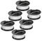 HomeVortex Lot de 6 bobines de fil pour débroussailleuse Black & Decker A6481 compatibles avec ST4525, ST6600, ST7000, ST7200, ST7200-, ST7500, ST7700, ST7701, STC1820, STC1820PC