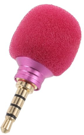 Kabelloses Kleiner Mikrofon mit Echoeffekt für Karaoke und Smartphone | Metall und Sponge, Tragbar und Leicht für Reiseeinsatz, Plug And Play für Content Creator und Musiker