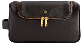 Ted Baker London kalton-Caviar Texture Leather washbag, BRN-Choc