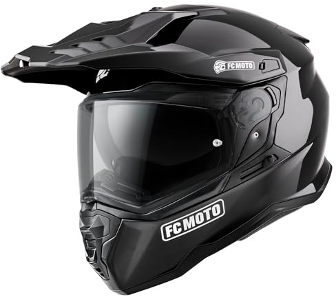 FC-Moto XP-22S Enduro Helm, schwarz, M (57/58)