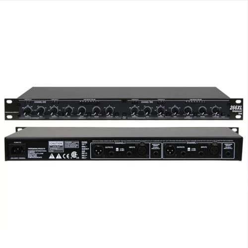 2 Channel Audio Compressor, High-precision Audio Processor, With Noise Gate & Peak Limiting, 1u Rackmount, Xlr/trs Inputs, For Studio, Live & Streaming, Stage Engineering