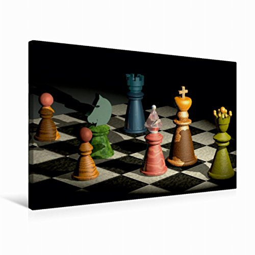 CALVENDO Bunte Schachfiguren - Schach, Spiel der Könige