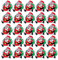 25Pcs LED Brosche Weihnachten Brosche Pin Anstecknadel Weihnachtsmann Abzeichen Brosche für Kind Geschenk Partei Bevorzugungen