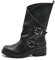 IF Fashion Scarpe da Donna Stivali Stivaletti Biker Fibbie Anfibi If165 Nero N.39