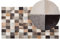 Beliani Lederteppich Kuhfell Patchwork braun beige grau rechteckig 200 x 300 cm Soke