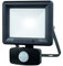 Luceco LED Eco Slimline Floodlight with PIR Sensor, 20 Watts, Black