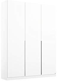 Rauch Möbel Alabama Schrank Kleiderschrank Drehtürenschrank Weiß 3-türig Zubehörpaket Basic 2 Kleiderstangen, 4 Einlegeböden BxHxT 136x229x54 cm
