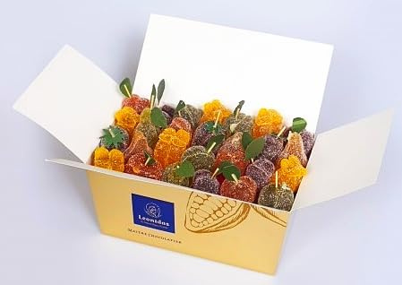 Leonidas Jellies Gift Box, Leonidas Jelly, Blended with Fresh Fruit Pulp (24 pc Approx 575g)
