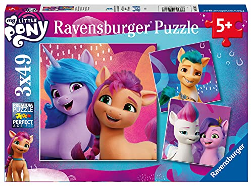 Ravensburger Kinderpuzzle - 05236 My Little Pony Movie - Puzzle für Kinder ab 5 Jahren, mit 3x49 Teilen