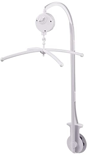 Mobile Halterung Babybett Weiß, Lre Co. Babymobile mit Halterung für hängenden Spielzeug und Puppen Mobilehalter Mobile für Wickeltisch mit Leichter Spieluhr für Babys Jungen Mädchen Kleinkinder