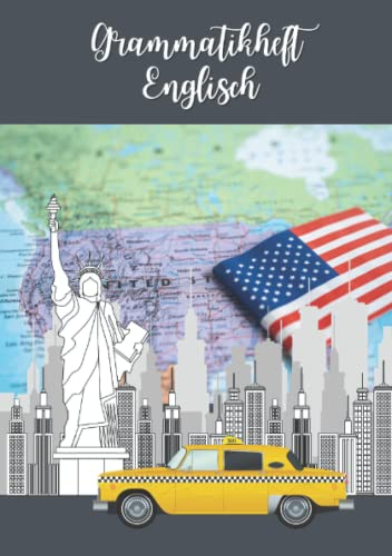 Grammatikheft Englisch: DIN A5 Notizbuch zum Aufschreiben der wichtigsten Grammatikregeln