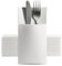 Shobi Tovaglioli portaposate 40x30 cm Tasca effetto stoffa in Pura cellulosa Biodegradabile e Compostabile (Bianco, 600)