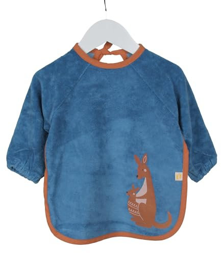 schlummersack Baby Lätzchen wasserdicht, mit langen Ärmeln - Känguru - für Jungs und Mädchen von 6-24 Monaten