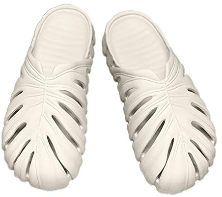 GIMOCOOL Pantuflas de Ducha para Hombre - Sandalia Deslizante con Forma de Hoja y Soporte para el Arco | Sandalias de baño Antideslizantes para Ducha con ultracojín, Suela Gruesa