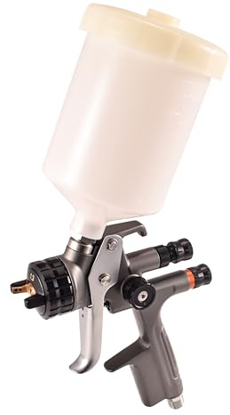 Dynastus LVMP Pistolet pulvérisateur de peinture automobile de qualité industrielle avec pointe de 1,3 mm, tasse de 650 ml, convient pour les peintures à base de solvant, les peintures solubles dans