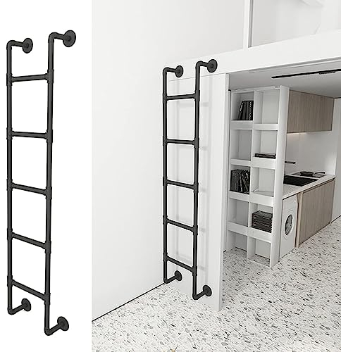 hochbett Leiter Hochbettleiter Ausstiegsleiter Untergeschoss, Schwerlast Hochbett-Leiter Mit Beschlag, Metall Universal Platzsparend Stufen-Steigleiter, Tragfähigkeit 330lbs (Size : 170cm/67inch)