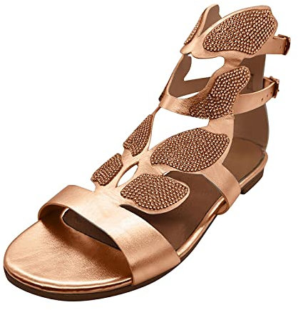 Allbestop Escarpins Rose Fushia,Chaussure Femme Compensé Botte Talon Des Sandales Pantoufle Femme Mule Homme Chaussons Fantaisie(Or,41)