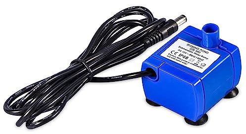 Pompe de Fontaine à Eau pour Animaux de Compagnie Drinkwell Pompe de Fontaine pour Chat 9 × 7 × 6 Pompe à Eau électrique Submersible Silencieuse de Nouvelle Génération Câble de 5,9 Pieds de Long