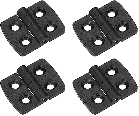METALLIXITY Ajustable Plegable Puerta Bisagras (40mm) 4uds, ABS Nylon Bisagras - para Puerta Armario Puerta, Negro