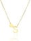 HSWYFCJY Halskette Damen Gold Kette mit Buchstabe S 316L Edelstahl Namenskette mit Herz Anhänger Verstellbar Initialen Halskette Personalisierte Schmuck Geschenke für Frauen Mädchen 45+5cm