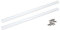 Crosscut Sled for Table Saw UHMW Plastic 3/4 X 3/8 X 17 with Predrilled Holes and Screws Ideal for U Tracks Woodworking, Miter Slots, Router Table and Bandsaws(2 Bars)