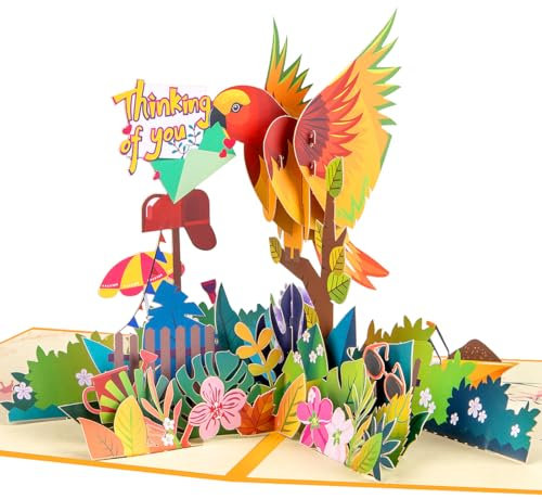 CNLITIHEKA Thinking Of You Karte Muttertagskarte Vatertagskarte 3D Popup Grußkarte mit Umschlag.