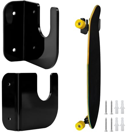 leyomgamz Skateboard Wandhalterung Halterung Wand, Skateboard Halterung Snowboard, Aufbewahrungsregal Acryl Skate Deck, Skateboards Horizontale Aufhänger Display Rack Skateboard Aufbewahrungsständer