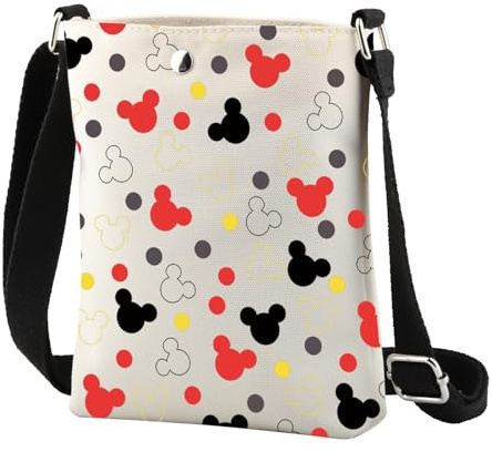 ENSIANTH Cartoon-Maus-Crossbody-Tasche, Maus-inspiriertes Geschenk für Frauen, Fans, Freunde, Mäuse-Liebhaber, Geschenke, bunte Maus, Crossbody-Tasche, Cartoon Maus C, medium