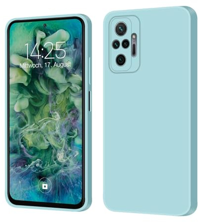 LBH Handyhülle SoftGrip für Xiaomi Redmi Note 10 Pro Slim Case Hülle Schutzhülle Cover Bumper Kratzfest Ultra Dünn Mikrofaser Inlay Hellblau