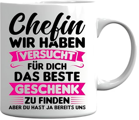 Chefin Tasse | Chefin wir haben versucht besten Geschenk zu finden | Chef Geschenk Frauen Tasse Kaffeebecher lustig