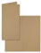 100x Falt-Karten DIN Lang - Kraftpapier Braun (Sandbraun) - 10 x 21 cm - Blanko Doppelkarten - Klappkarten für Einladungen und Grußkarten zu Weihnachten und Geburtstag