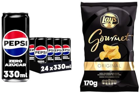 Pack Pepsi Zero 24 latas 330ml + Lay's Gourmet 5 x 170gr