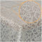 Tischdecke abwaschbar Wachstuch Lace Vinyl Häkel Spitze Optik 180 x 138cm Blumen Beige abwischbar