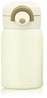 Boziee 350ML/200ML petite bouteille thermos en acier inoxydable, sans BPA, bouteille sous vide portable pour boissons chaudes et froides (blanc, 200ML)