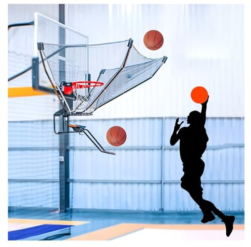 YXLYFDLY Basketball Rebounder Basketballkorb-Ballrücklaufaufsatz Für Spieler, Tragbarer Basketball-Rebounder, Langlebig, Für Den Heimischen Hinterhof