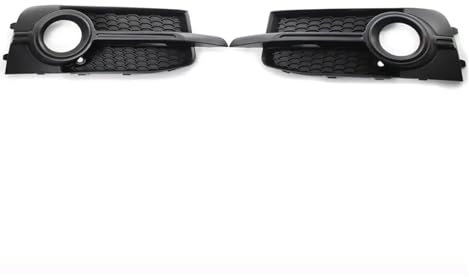 Griglia paraurti anteriore auto Griglia fendinebbia Cornice compatibile for Audi A1 8X S Line 2011-2014 Copertura a nido d'ape esagonale Accessori auto(Without hole)
