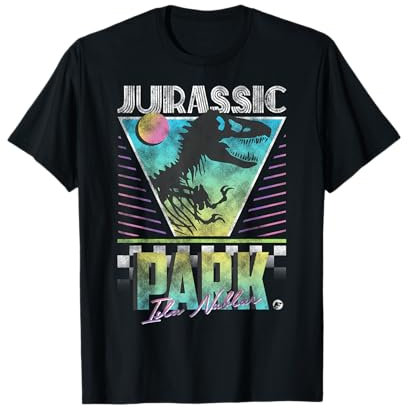 Jurassic Park Isla Nublar Retro-Poster T-Shirt