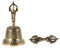 Einzigartige Handglocke Mit Geschnitztem Muster 9 Cm Goldene Vajra-glocke Aus Nepal Handgefertigt Meditationsglocke Stößel Dekorativ Für Zuhause